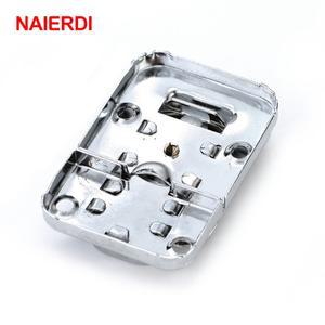 NAIERDI J402 상자 Hasp 캐비닛 패스너 잠금 장치 키 스프링 래치 캐치 토글 철 서랍 문 가구 하드웨어