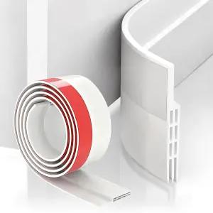 도어 드래프트 스토퍼 바닥 청소용 스윕 웨더 스트리핑 씰 차고 창문 차단기 소음 냉기 단열재 빠르고 쉽게