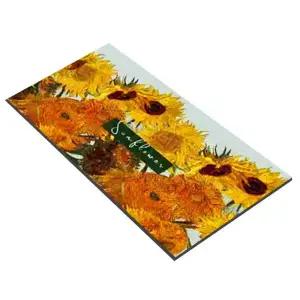 [골드스마일]해바라기 직사각 3세대 규조토매트 소형 주방매트