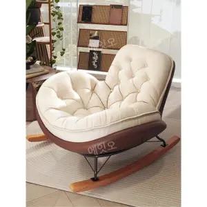 1인용 쿠션 흔들의자 스윙 리클라이너 편안함 독서 흔들