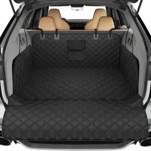 반려견용 심플 트렌딩 SUV 카고 라이너 세단 밴용 방수 카시트 커버 매트 미끄럼 방지 범퍼 플랩