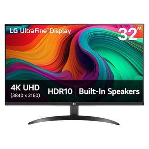 LG 32UR500K-B 초미세 32인치 4K UHD 디스플레이포트 컴퓨터 안전한 HDR10 없는 스피커 x2 모니터 컨트롤 내장 블랙 리더 디자인 HDMIx2 경계 플리커 모드