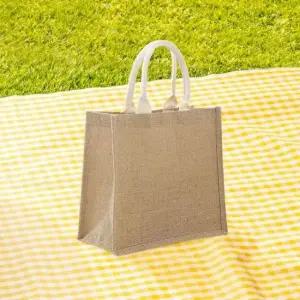 여성 린넨 에코 가방 손잡이 버킷백