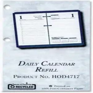 이코노미 데일리 데스크 캘린더 리필 3.5 x 6 화이트 시트 12개월(1월부터 12월까지) 2026
