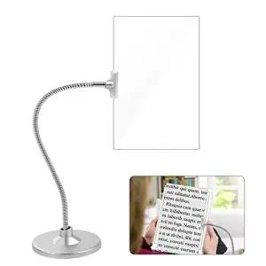 대형 확대경 돋보기 자바라 탁상용 스탠드 북라이트 휴대용 책읽는