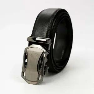 소튼 자동버클 소가죽 벨트 블랙 남성 정장벨트 남성벨트