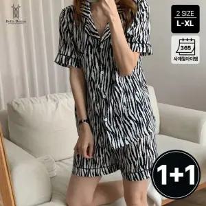 1+1 벨라도나 여성 새틴 5부 파자마세트 잠옷세트 홈웨어 사계절 Bon-2659s