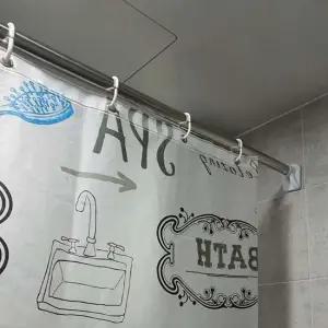 못없이 압축 행거 커튼봉 80-140cm 압축봉 압착봉 못없이커튼봉 커튼압축봉