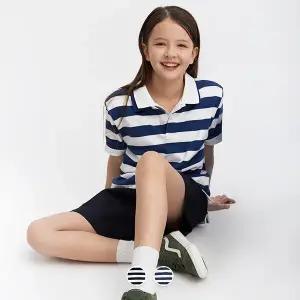 [지오다노주니어] 03016506 스트라이프 피케 폴로 반팔 티셔츠