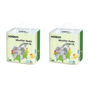 나비잠 아기 듀얼핏 슬림 점보형 팬티 기저귀 2팩