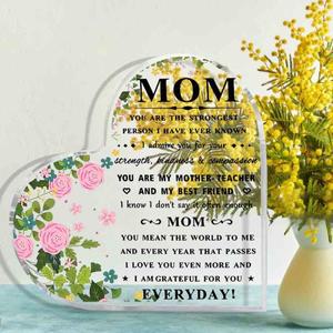 엄마를 위한 선물, 생일 어머니날 - 아크릴 기념품 아들 딸이 드리는 사랑의