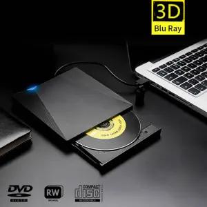 USB 2.0 외부 CD DVD 드라이브 휴대용은 노트북 PC 컴퓨터 Windows 10/8/7 용 DVD-R DVD-RW 플레이어 버너