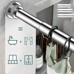 [콩심팥심]304 무타공 압축봉 35CM 50CM 60CM 커튼봉 옷장