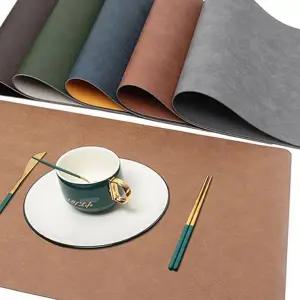 양면 방수 테이블 매트 2p 식탁보 티코스터 오염방지 패드