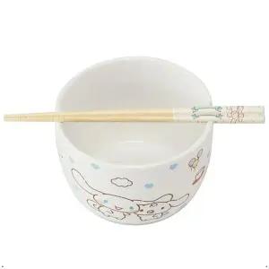 시나모롤 디자인 도기 세트 젓가락 그릇 집들이 식기 자취 선물용