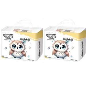 나비잠 기저귀 매직소프트 팬티 키즈 걸음마 대형 2팩