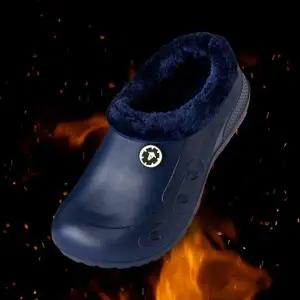 겨울 방한 부츠 남녀공용 털 안감 방수 미끄럼 방지 패딩 신발 방한화 220