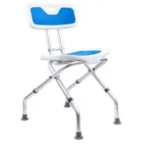 접이식 알루미늄 목욕의자 욕실 의자 등받이형 42xH75cm