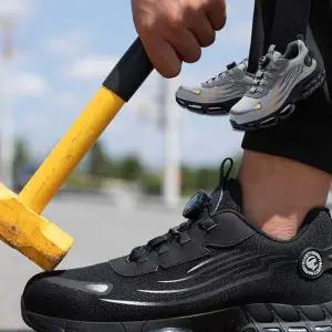 초경량 다이얼 작업화 발편한 남성 안전화 안전 신발 작업용 운동화