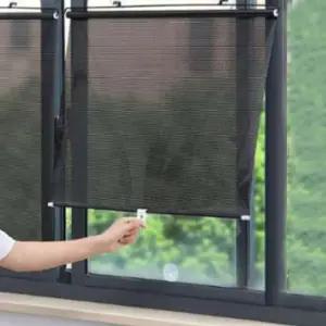 무타공 유리창 블라인드 롤링 사무실 창문 자동차 햇빛차단 자외선차단 자외선 햇빛 암막 롤러