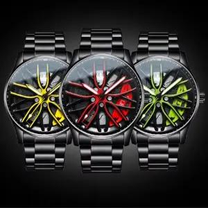 자동차휠 디자인 손목 시계