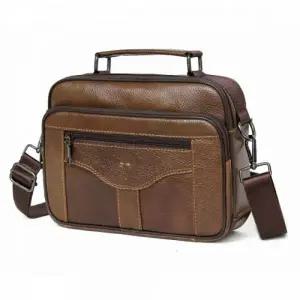 (색상 색상/202 브라운)블루마운트 202 소가죽 캐주얼 크로스백 남자가방