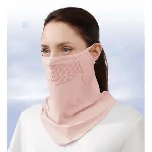 J2K 쿨 페이스 커버 봄 여름 골프 마스크 자외선 차단 등산 야외 낚시