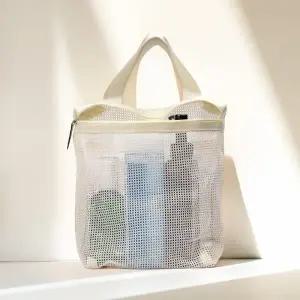메쉬 세면 파우치 물빠짐 미니 목욕 수영가방