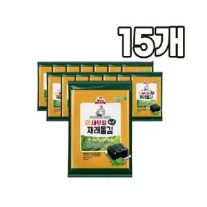 새우표 완도 녹차재래 돌김전장 30g x 15봉 아이들반찬