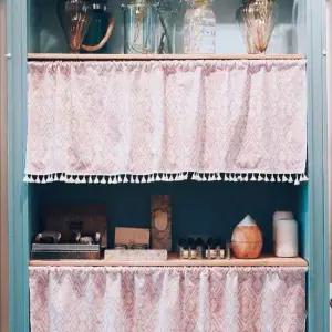 패브릭 인테리어 가리개 작은 소형 책장 선반 커튼