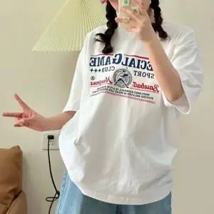 G126617_나염프린팅 라운드 반팔티셔츠