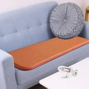 황토색 3인용 전기 방석 온열 물걸레 전기 방석 장판 방수