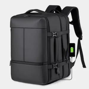 (색상 블랙)도난방지 대용량 확장형 멀티백팩 출장 비지니스가방 여행용 백팩 노트북 가방 수납력 좋은 남