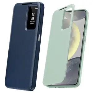 갤럭시A26 스마트뷰 카드 케이스 슬림 가죽 하드 핸드폰 커버 A266