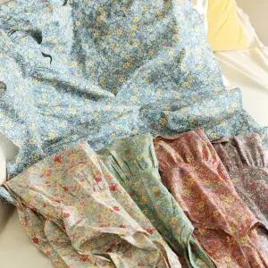 [샵앤] 국산 여성 써니면 꽃무늬 플라워 어린이집 앞치마 ENA-WAP-0958