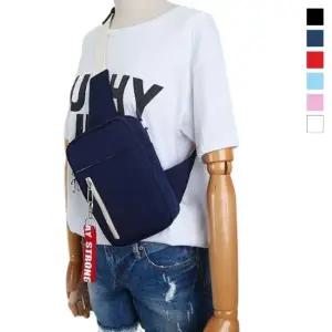 심플하고 깔끔한 디자인 캐주얼 웨이스트백 크로스백 슬링백 가방 남성 슬링백