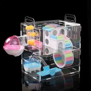 DIY 아크릴 햄스터 케이지 풀세트 햄스터2층집