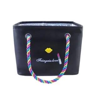 스타일리쉬 메쉬 목욕가방 물빠짐 목욕바구니 3컬러_24865094