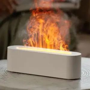 소형가습기 슬림디자인 무드등 가습기 불꽃조명 인테리어