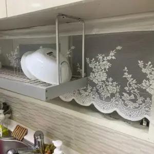 주방 창문가림막 레이스 짧은커튼 화이트 림막 작은창커튼 주방창 창 리개