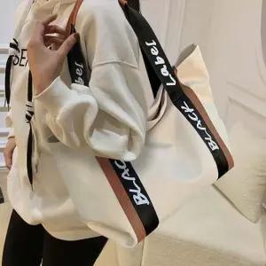 데일리 여성 레터링 포인트 숄더백 에코백