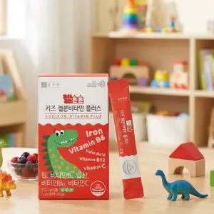 종근당 키즈용 철분비타민플러스 30포 딸기과즙분말