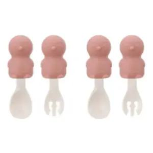 베이비 스푼 포크 이유식 준비물 케이스 펭귄