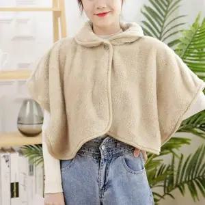 여성용 겨울 어깨워머 망토담요 극세사 블랭킷 자켓 방한 입는 캠핑 차박 사무실