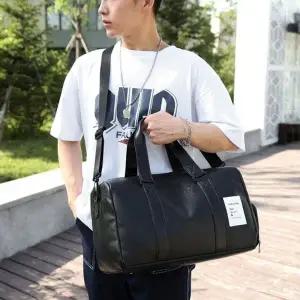 가죽가방 인조가죽 보스턴백