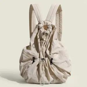 [다잇템] 여성 바스락 경량 포켓 일상 백팩