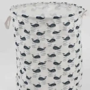 ( )린넨 장난감정리함 바스켓 고래 의류수거함 재활용쓰레기통 분리수거쓰레기통 장난감정리대