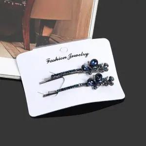 [오너클랜]TBZ 딥컬러 우아한 헤어핀 2p세트 고급스러운핀 데일리핀