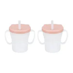 에.디.슨 흘림방지 유아 빨대컵 이유식 준비물 200ml X2