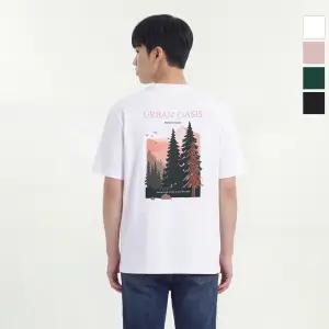 웨스트우드 남성 베이직 그래픽 라운드티_WO2MCTR421